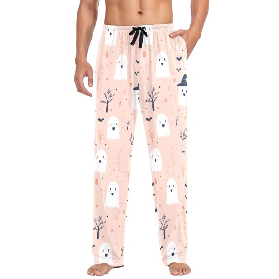 FORMRS Mens Pajama Pants with Pockets Sleepwear Lounge Bottoms Sizes S-2XL, Cute Cartoon Halloween