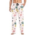 thumbnail image 1 of FORMRS Mens Pajama Pants with Pockets Sleepwear Lounge Bottoms Sizes S-2XL, Flamingo Pattern, 1 of 7
