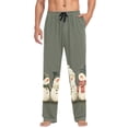 thumbnail image 1 of FORMRS Mens Pajama Pants with Pockets Soft Cotton Sleepwear Lounge Bottoms, Sizes S-2XL, Gray Snowmen, 1 of 7