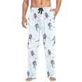 thumbnail image 1 of FORMRS Mens Pajama Pants with Pockets Soft Cotton Sleepwear Lounge Bottoms, Sizes S-2XL, Hockey Action Zone, 1 of 7