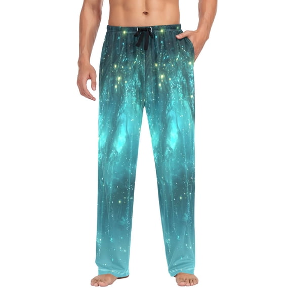 FORMRS Mens Pajama Pants with Pockets Soft Cotton Sleepwear Lounge Bottoms, Sizes S-2XL, Magical Forest