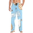 thumbnail image 1 of FORMRS Mens Pajama Pants with Pockets Sleepwear Lounge Bottoms Sizes S-2XL, Milk and Cookies, 1 of 7