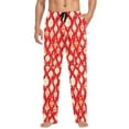 thumbnail image 1 of FORMRS Mens Pajama Pants with Pockets Sleepwear Lounge Bottoms Sizes S-2XL, Orange Christmas Ornaments Pattern, 1 of 7