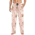 thumbnail image 1 of FORMRS Mens Pajama Pants with Pockets Sleepwear Lounge Bottoms Sizes S-2XL, Pink Candy House, 1 of 7