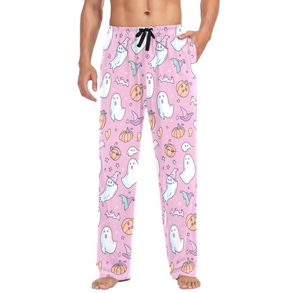 FORMRS Mens Pajama Pants with Pockets Sleepwear Lounge Bottoms Sizes S-2XL, Purple Halloween