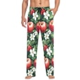 thumbnail image 1 of FORMRS Mens Pajama Pants with Pockets Soft Cotton Sleepwear Lounge Bottoms, Sizes S-2XL, Red Apple Pattern, 1 of 7