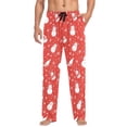 thumbnail image 1 of FORMRS Mens Pajama Pants with Pockets Sleepwear Lounge Bottoms Sizes S-2XL, Red Snowman, 1 of 7