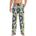 thumbnail image 1 of FORMRS Mens Pajama Pants with Pockets Sleepwear Lounge Bottoms Sizes S-2XL, Retro Floral Pattern, 1 of 7