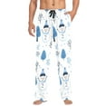 thumbnail image 1 of FORMRS Mens Pajama Pants with Pockets Sleepwear Lounge Bottoms Sizes S-2XL, Simple Cartoon Snowmen, 1 of 7