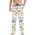 thumbnail image 1 of FORMRS Mens Pajama Pants with Pockets Sleepwear Lounge Bottoms Sizes S-2XL, Snowy Mountains, 1 of 7