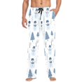 thumbnail image 1 of FORMRS Mens Pajama Pants with Pockets Sleepwear Lounge Bottoms Sizes S-2XL, White Snowman, 1 of 7