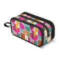 thumbnail image 1 of FORMRS Pencil Case with 3 Compartments School Large Capacity Zipper Pen Pouch Stationery Organizer, Abstract Geometric Pattern, 1 of 8