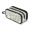 thumbnail image 1 of FORMRS Pencil Case with 3 Compartments School Large Capacity Zipper Pen Pouch Stationery Organizer, Blue Birds Pattern, 1 of 8
