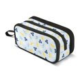 thumbnail image 1 of FORMRS Pencil Case with 3 Compartments School Large Capacity Zipper Pen Pouch Stationery Organizer, Blue Blueberries Pattern, 1 of 8
