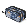 thumbnail image 1 of FORMRS Pencil Case with 3 Compartments School Large Capacity Zipper Pen Pouch Stationery Organizer, Blue Night Sky, 1 of 8