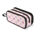 thumbnail image 1 of FORMRS Pencil Case with 3 Compartments School Large Capacity Zipper Pen Pouch Stationery Organizer, Purple Mosaic Pattern, 1 of 8