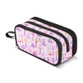 thumbnail image 1 of FORMRS Pencil Case with 3 Compartments School Large Capacity Zipper Pen Pouch Stationery Organizer, Purple Mushroom Pattern, 1 of 8