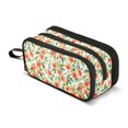 thumbnail image 1 of FORMRS Pencil Case with 3 Compartments School Large Capacity Zipper Pen Pouch Stationery Organizer, Watercolor Peach Pattern, 1 of 8