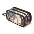 thumbnail image 1 of FORMRS Pencil Case with 3 Compartments Zipper Pouch, Elementary School Level and up, Baseball Pattern, 1 of 8