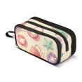 thumbnail image 1 of FORMRS Pencil Case with 3 Compartments Zipper Pouch, Elementary School Level and up, Beach Toys Pattern, 1 of 8