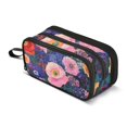 thumbnail image 1 of FORMRS Pencil Case with 3 Compartments Zipper Pouch, Elementary School Level and up, Beautiful Floral Pattern, 1 of 8