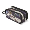 thumbnail image 1 of FORMRS Pencil Case with 3 Compartments Zipper Pouch, Elementary School Level and up, Beige Astronaut, 1 of 8
