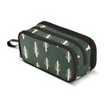 thumbnail image 1 of FORMRS Pencil Case with 3 Compartments Zipper Pouch, Elementary School Level and up, Beige Plants, 1 of 8