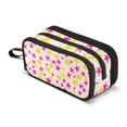 thumbnail image 1 of FORMRS Pencil Case with 3 Compartments Zipper Pouch, Elementary School Level and up, Beige Stars, 1 of 8