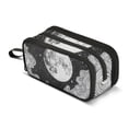 thumbnail image 1 of FORMRS Pencil Case with 3 Compartments Zipper Pouch, Elementary School Level and up, Black Moon, 1 of 8
