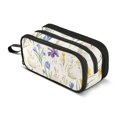 thumbnail image 1 of FORMRS Pencil Case with 3 Compartments Zipper Pouch, Elementary School Level and up, Blue Floral Rabbit, 1 of 8