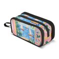 thumbnail image 1 of FORMRS Pencil Case with 3 Compartments Zipper Pouch, Elementary School Level and up, Blue Seaside, 1 of 8