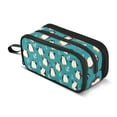thumbnail image 1 of FORMRS Pencil Case with 3 Compartments Zipper Pouch, Elementary School Level and up, Cartoon Penguin Pattern, 1 of 8