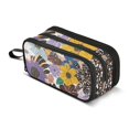 thumbnail image 1 of FORMRS Pencil Case with 3 Compartments Zipper Pouch, Elementary School Level and up, Colorful Flowers, 1 of 8