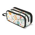 thumbnail image 1 of FORMRS Pencil Case with 3 Compartments Zipper Pouch, Elementary School Level and up, Floral Easter Eggs, 1 of 8