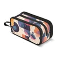 thumbnail image 1 of FORMRS Pencil Case with 3 Compartments Zipper Pouch, Elementary School Level and up, Flowers Pattern Style, 1 of 8