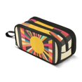 thumbnail image 1 of FORMRS Pencil Case with 3 Compartments Zipper Pouch, Elementary School Level and up, Geometric Sun, 1 of 8