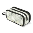 thumbnail image 1 of FORMRS Pencil Case with 3 Compartments Zipper Pouch, Elementary School Level and up, Gray Marble Pattern, 1 of 8