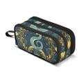 thumbnail image 1 of FORMRS Pencil Case with 3 Compartments Zipper Pouch, Elementary School Level and up, Green Celestial Serpent, 1 of 8