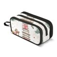 thumbnail image 1 of FORMRS Pencil Case with 3 Compartments Zipper Pouch, Elementary School Level and up, Holiday Train, 1 of 8