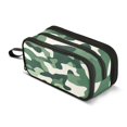 thumbnail image 1 of FORMRS Pencil Case with 3 Compartments Zipper Pouch, Elementary School Level and up, Light Green Camouflage Design, 1 of 8