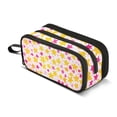 thumbnail image 1 of FORMRS Pencil Case with 3 Compartments Zipper Pouch, Elementary School Level and up, Light Pink Stars, 1 of 8