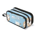 thumbnail image 1 of FORMRS Pencil Case with 3 Compartments Zipper Pouch, Elementary School Level and up, Milk and Cookies, 1 of 8