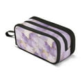 thumbnail image 1 of FORMRS Pencil Case with 3 Compartments Zipper Pouch, Elementary School Level and up, Pastel Purple Marble Pattern, 1 of 8