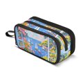 thumbnail image 1 of FORMRS Pencil Case with 3 Compartments Zipper Pouch, Elementary School Level and up, Pink Floral Window, 1 of 8