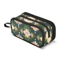 thumbnail image 1 of FORMRS Pencil Case with 3 Compartments Zipper Pouch, Elementary School Level and up, Pink Geometric Flowers, 1 of 8