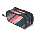 thumbnail image 1 of FORMRS Pencil Case with 3 Compartments Zipper Pouch, Elementary School Level and up, Pink Geometric, 1 of 8