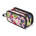 thumbnail image 1 of FORMRS Pencil Case with 3 Compartments Zipper Pouch, Elementary School Level and up, Pink Kiwi, 1 of 8
