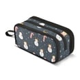 thumbnail image 1 of FORMRS Pencil Case with 3 Compartments Zipper Pouch, Elementary School Level and up, Playful Winter, 1 of 8