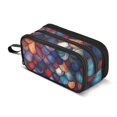 thumbnail image 1 of FORMRS Pencil Case with 3 Compartments Zipper Pouch, Elementary School Level and up, Purple Dragon Scales Pattern, 1 of 8