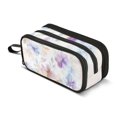 thumbnail image 1 of FORMRS Pencil Case with 3 Compartments Zipper Pouch, Elementary School Level and up, Purple Flower Pattern, 1 of 8